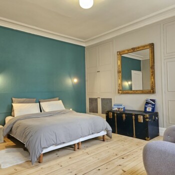 chambre-sarcelle-teal-room Honoré House Fontainebleau